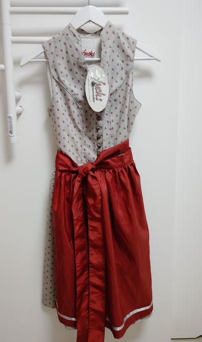 Nowa z metką sukienka bawarska drindl Fuchs Trachtenmoden rozmiar 34