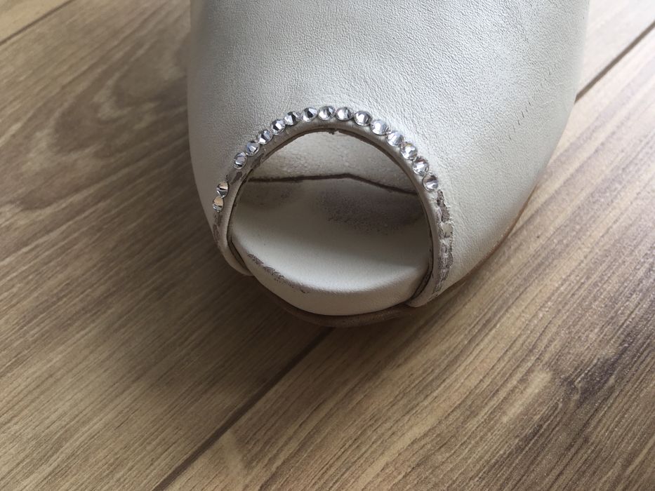 Buty ślubne pantofle La Boda ecru 37
