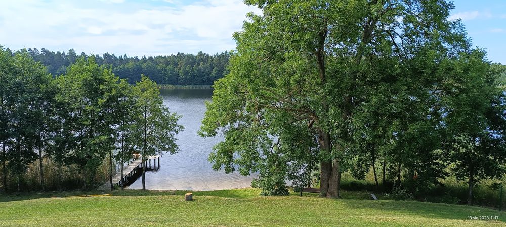 Domek nad jeziorem, balia, las, wakacje, klimatyzacja, wolne terminy