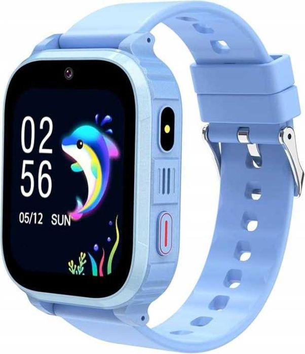 ELEJAFE SmartWatch 4G dla dzieci połączenia wideo lokalizator GPS Niebiesk, A-