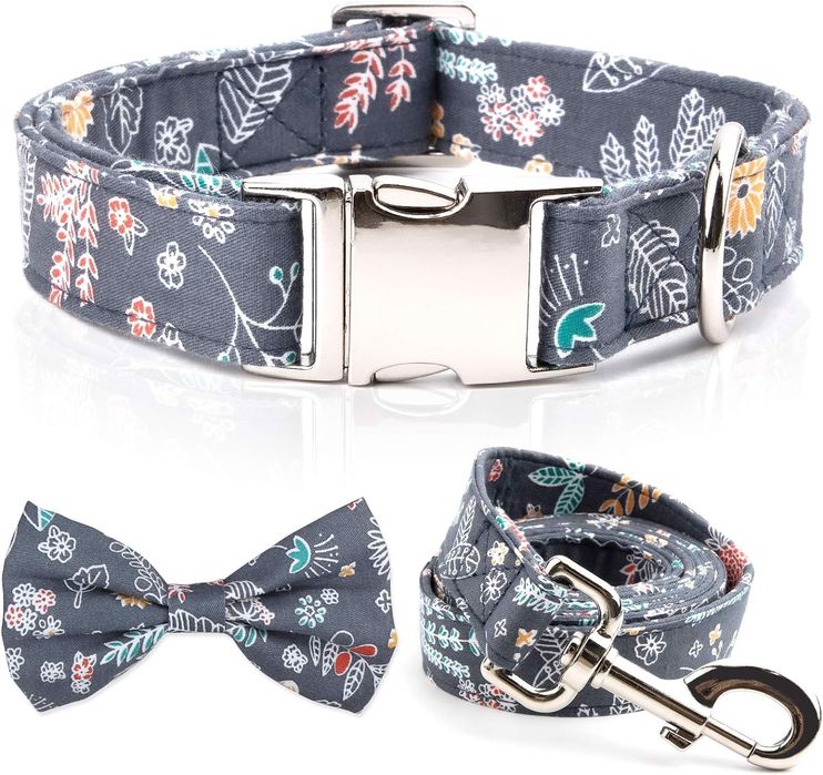 Smycz z obrożą dla psa regulowana 1.5m