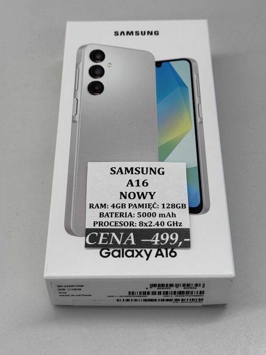 Samsung A16 4/128GB Topcase Vivo *Raty 0%