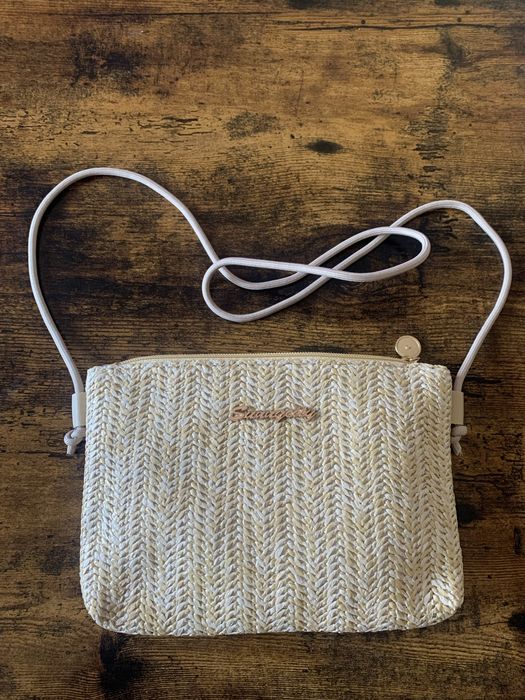 Torebka pleciona słomkowa słomiana letnia hit lata na zamek boho