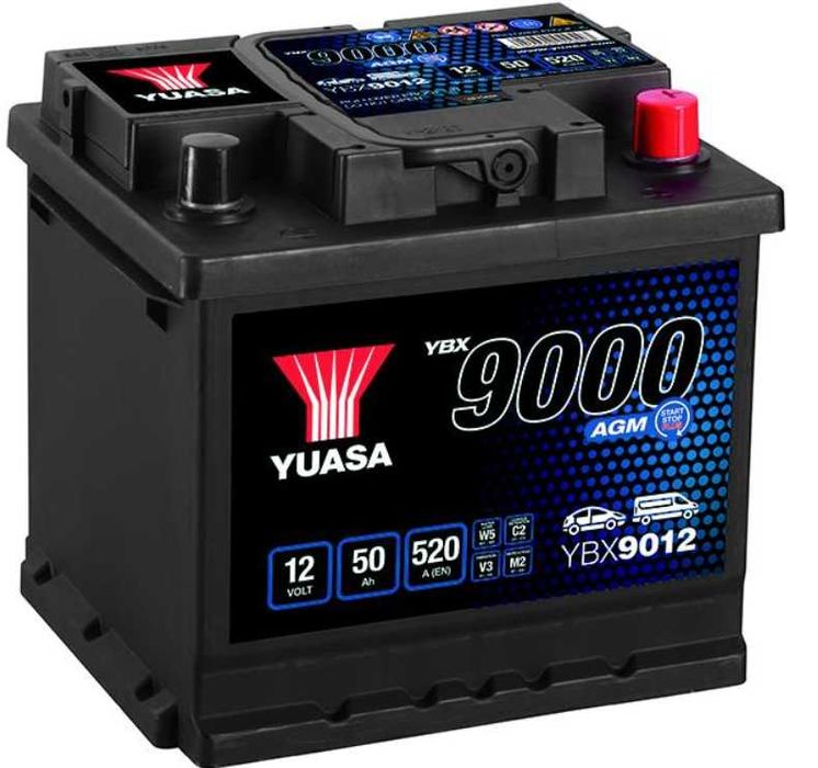 Akumulator YUASA AGM YBX9012 50AH 520A Radom- wysyłka