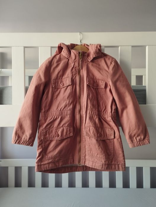 Tkaninowa parka jesienna kurtka H&M r. 116