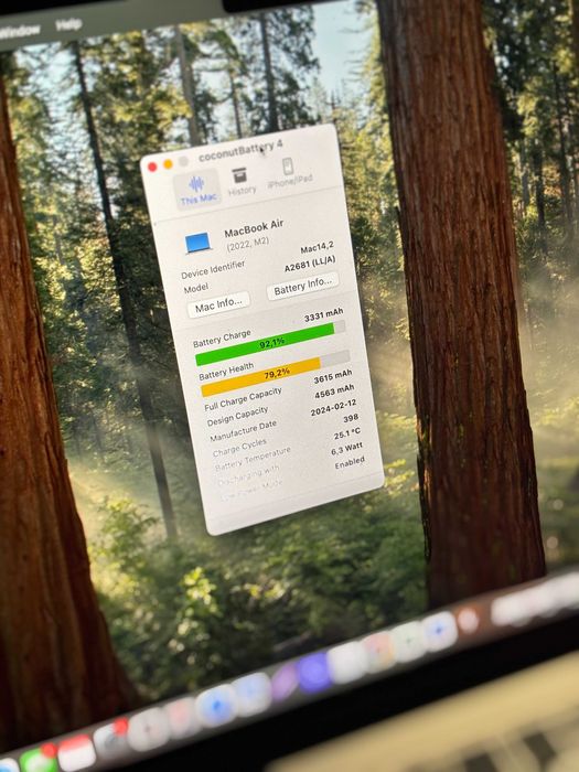 MacBook Air M2 8gb 256gb полный комплект