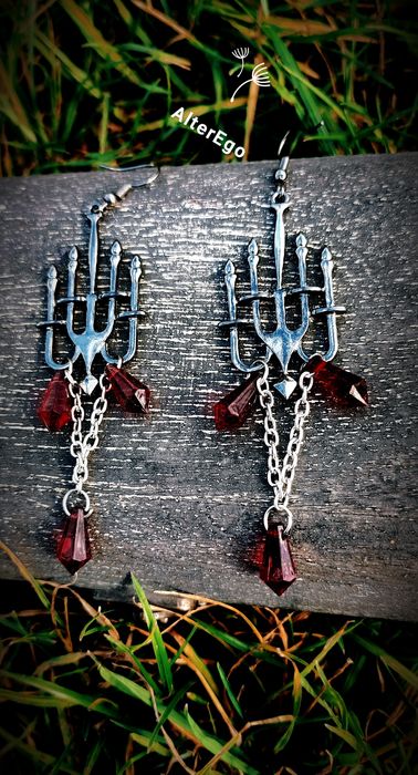 Kolczyki Goth handmade