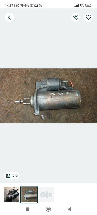 Стартери 2109 21099 2110 нові і бу Bosch Passat  vw Passat, Renault,