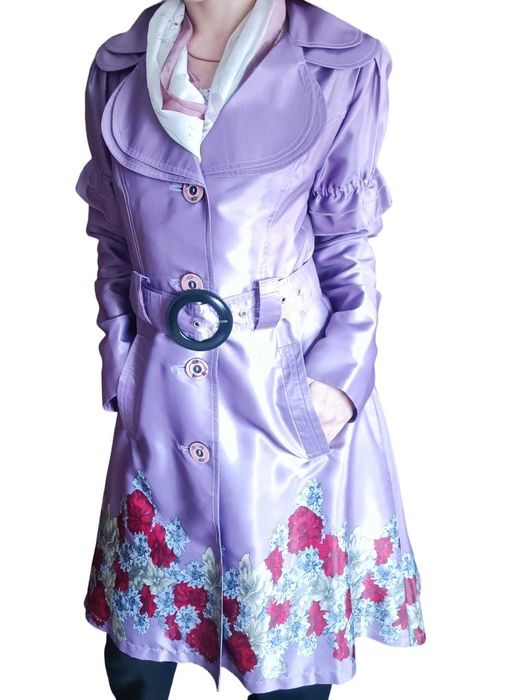 Новий жіночий плащ/тренч, фіолетовий