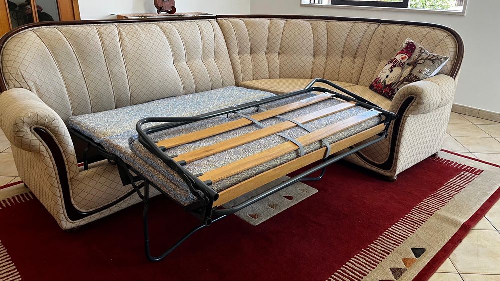 Sofá cama de canto