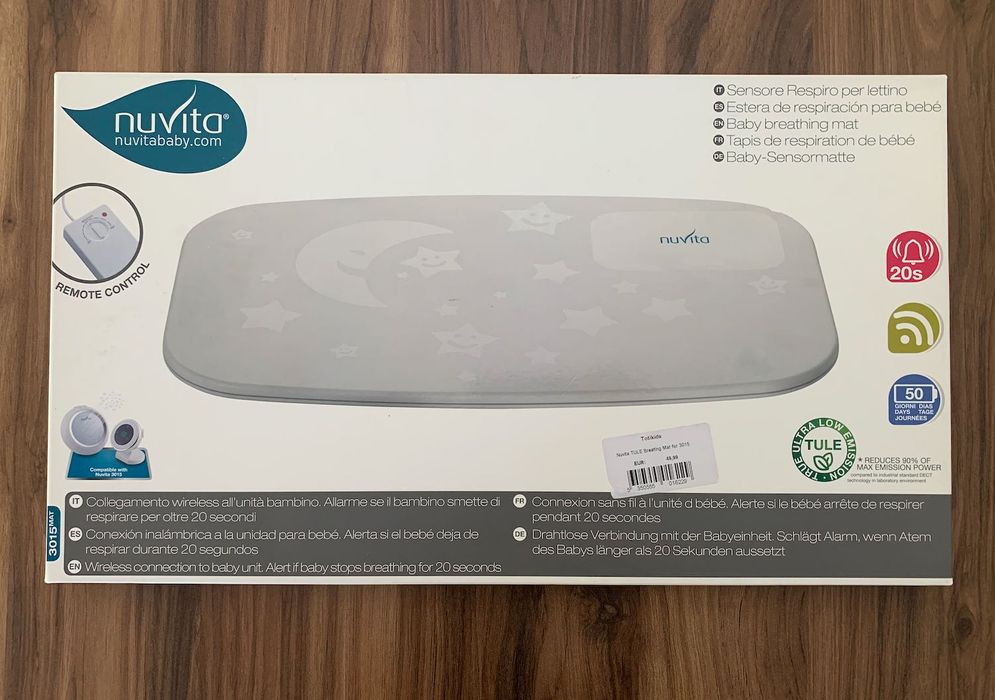Nuvita Audio Baby Monitor com Projetor + Sensor Respiratório