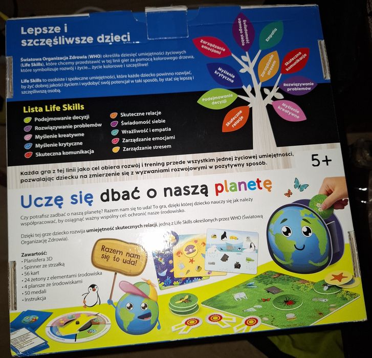 Gra edukacyjna life skills chroń środowisko lisciani nowa kompletna