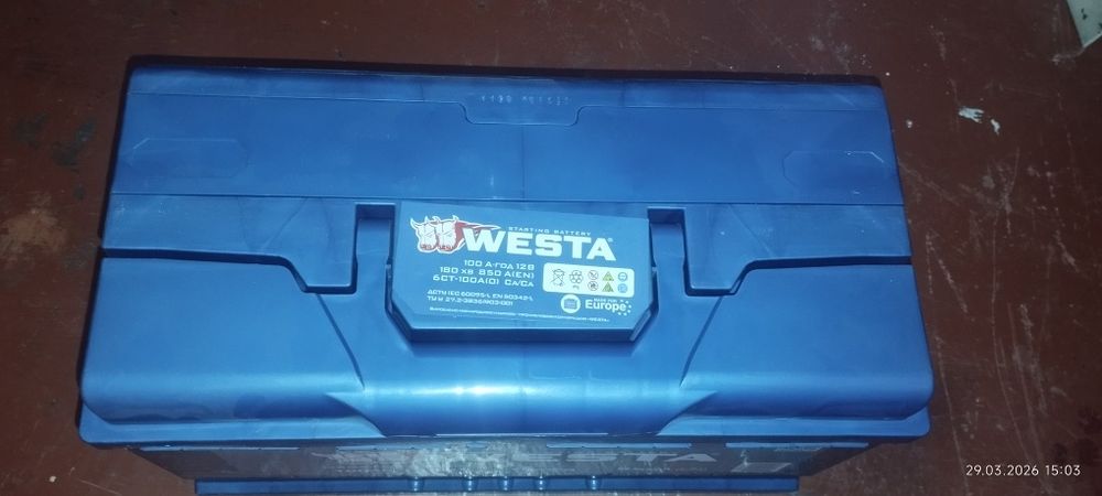 Акамулятор westa 100 A 2 шт.