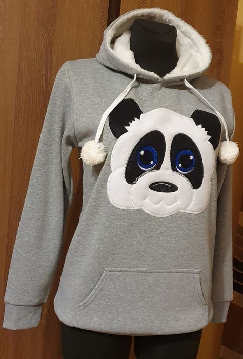 Bluza damska Panda Szara