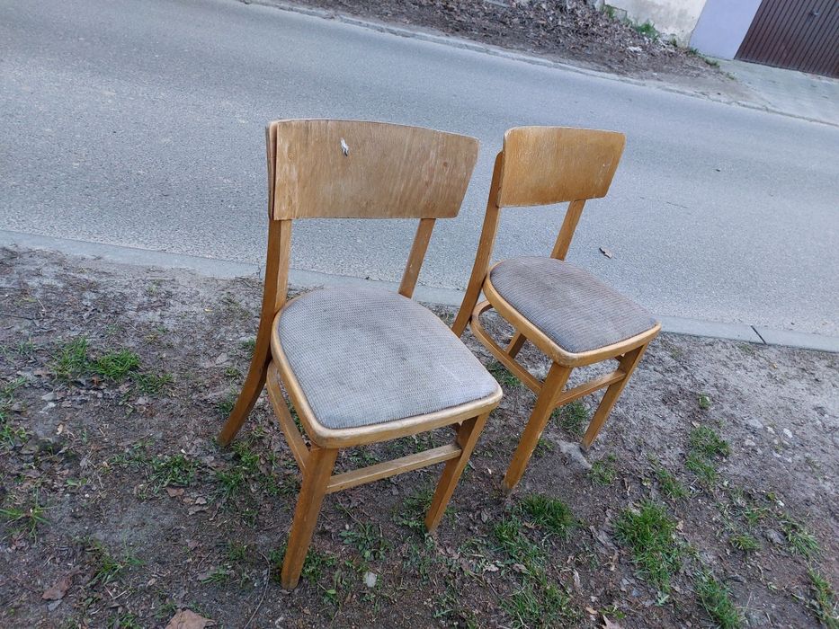 Krzesła prl loft vintage nie hałas