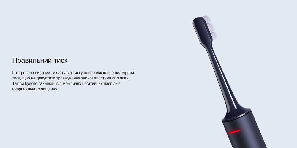 Xiaomi Mijia T700 Electric Toothbrush IPX7 4 насадки зубна щітка