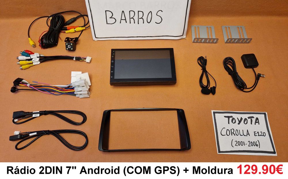 Rádio 2DIN TOYOTA Corolla • (2001 a 2013) • Android [4+64GB] D4D