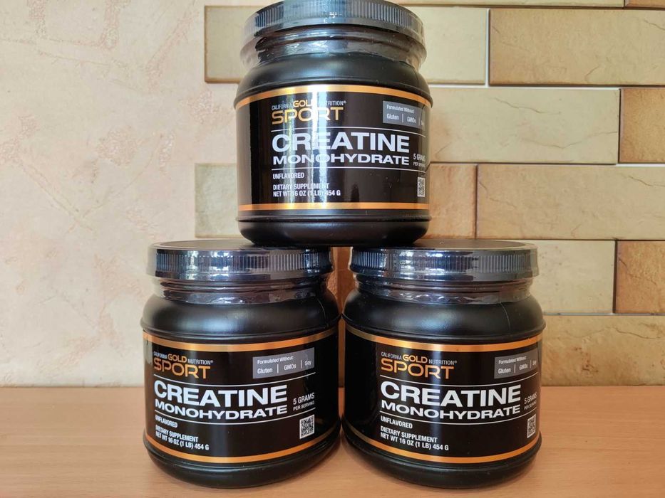 California Gold Nutrition, Sport, моногідрат креатину 454г