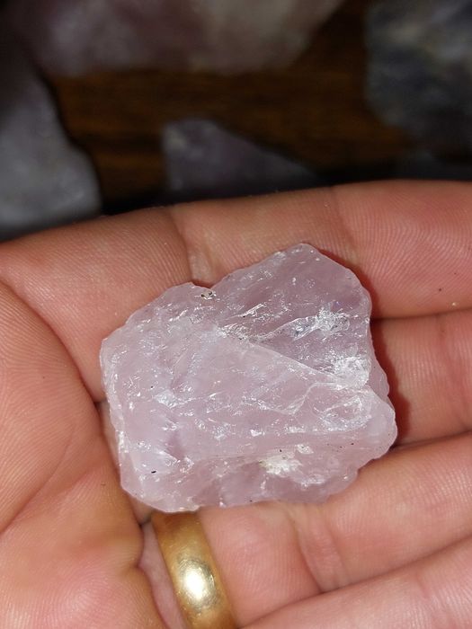 Quartzo rosa e branco