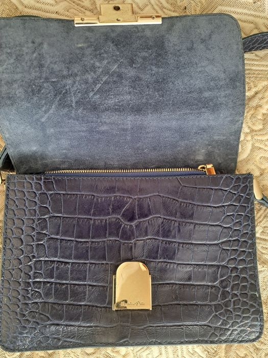 Шкіряна сумка Massimo Dutti