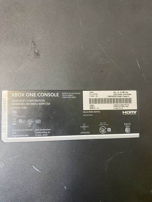 Xbox one 1540 без блоку живлення