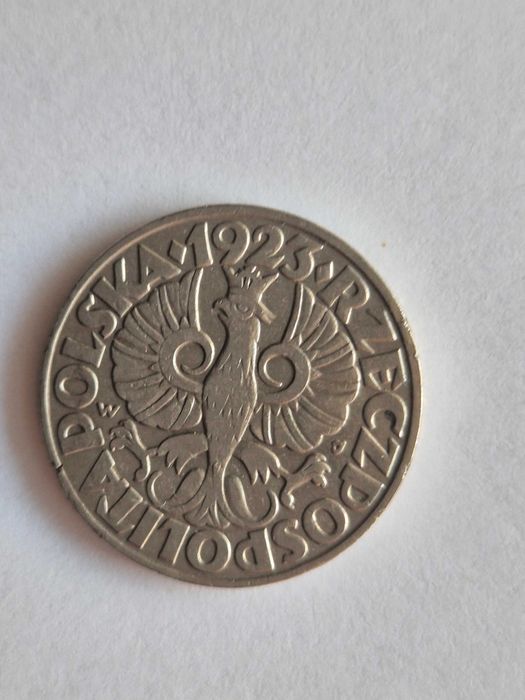 Moneta 50 gr 1923 rok stan bardzo dobry