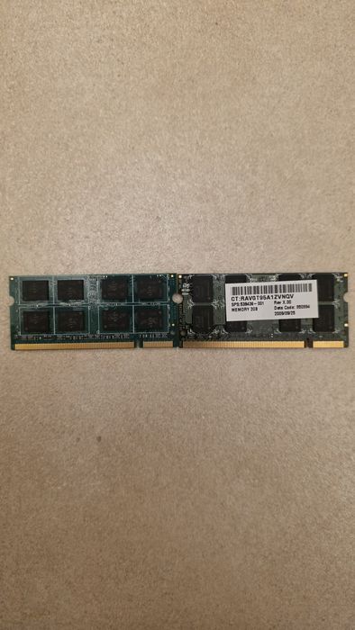 Kości pamięci ram Goodram i Adata DDR2 SODIMM