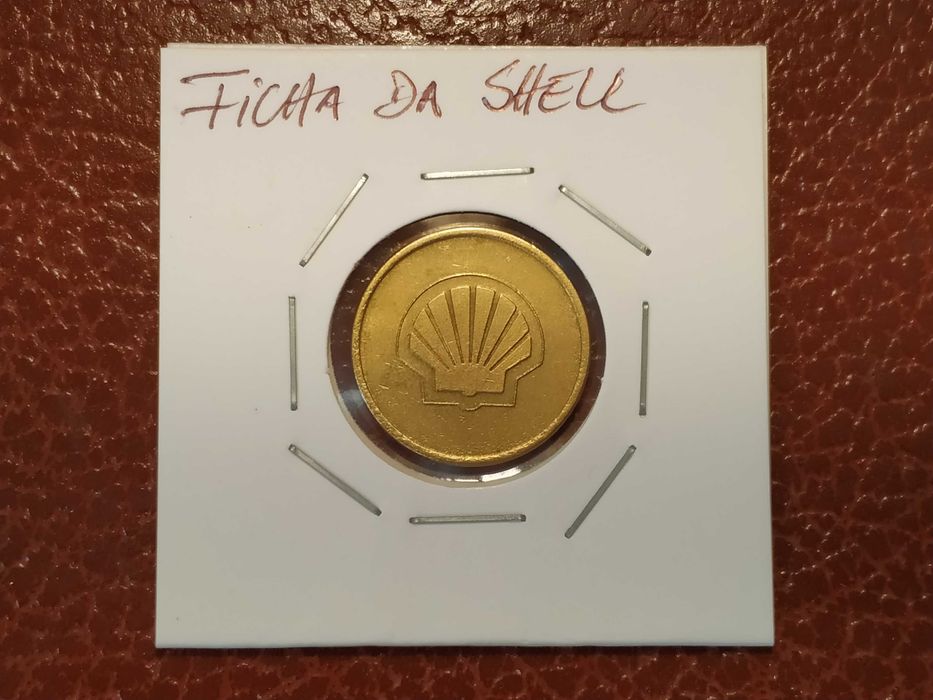 Medalha/token/ficha da Shell - ficha para máquina de bebidas