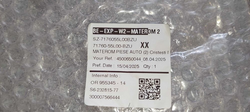 Губа накладка нижня переднєго бампера Suzuki sx4 2013 нова: 7 000