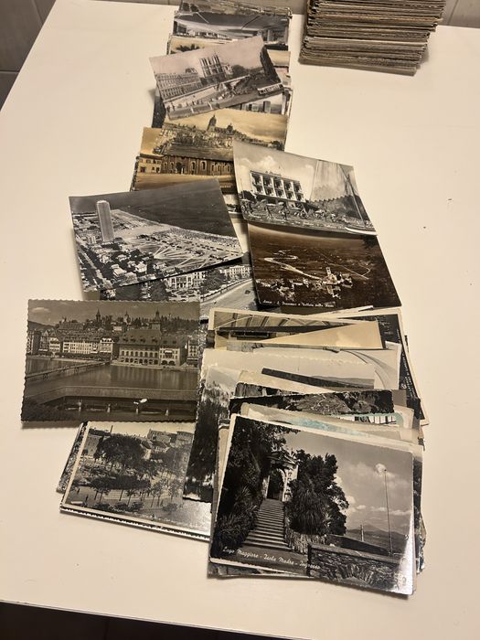 Lote de 600 Postais antigos Europa anos 50 e 60