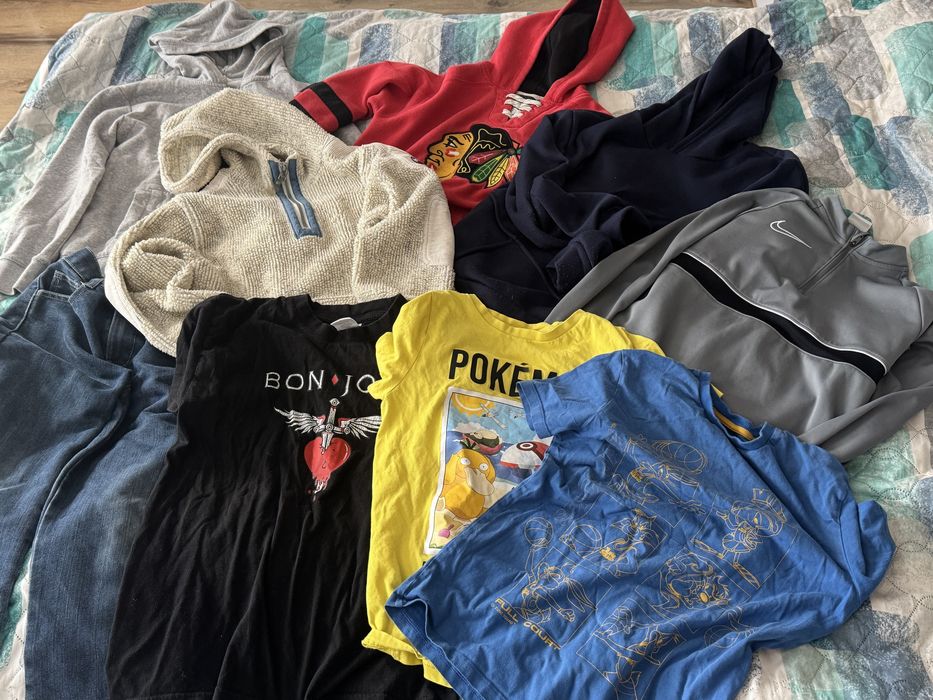 Пакет теплих речей хлопчику 9-11 років джинси толстовка худі футболка