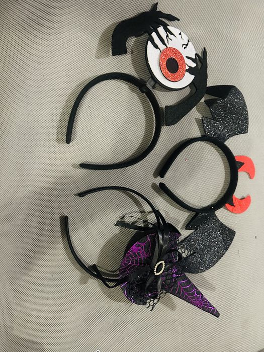 Opaska halloween czarownica oko opaska