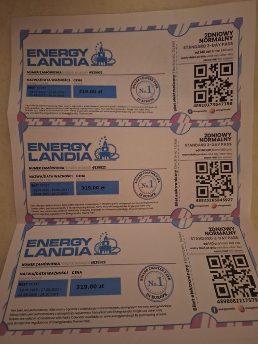 Bilety do Energylandii