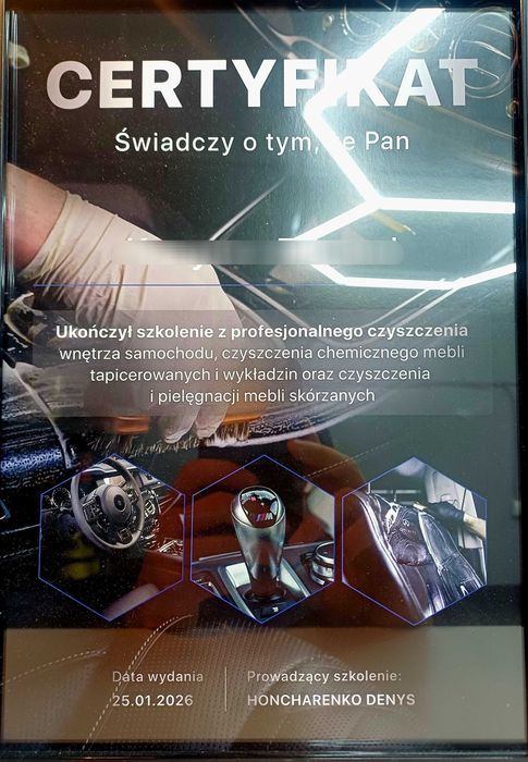 Detailing wnętrza twojego samochodu.