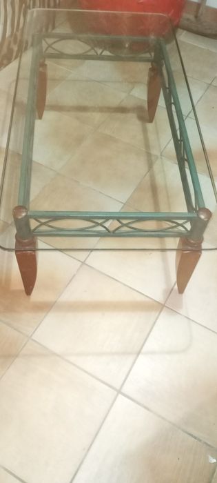 vendo mesa centro vidro