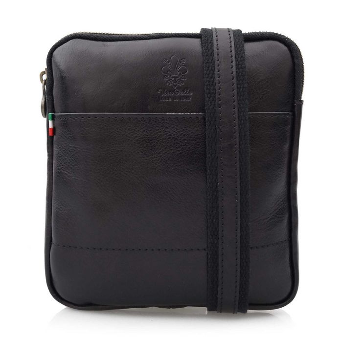 TORBA skórzana męska na ramię raportówka V379 czarna