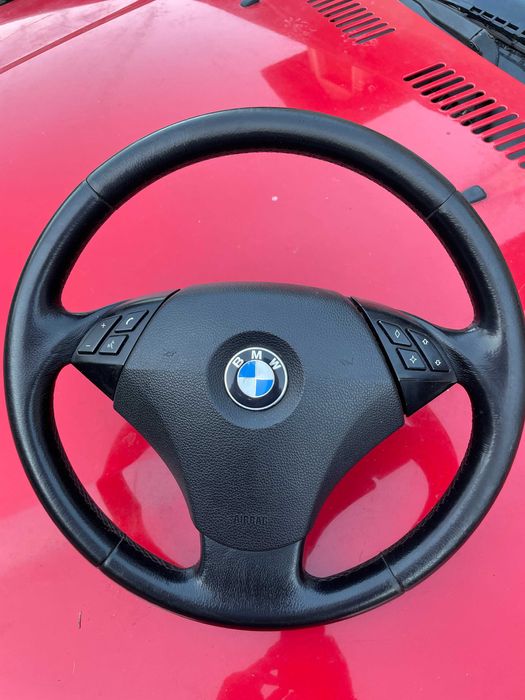 Bmw 3 e90 e91 kierownica skóra multifunkcja kompletna