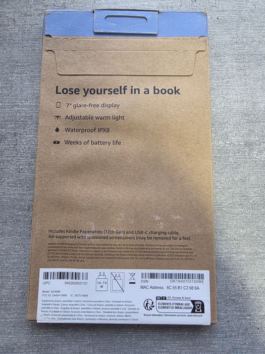 Kindle Paperwhite. 2025. 12 пок. 16Гб. Новий. Запакований. Зелений