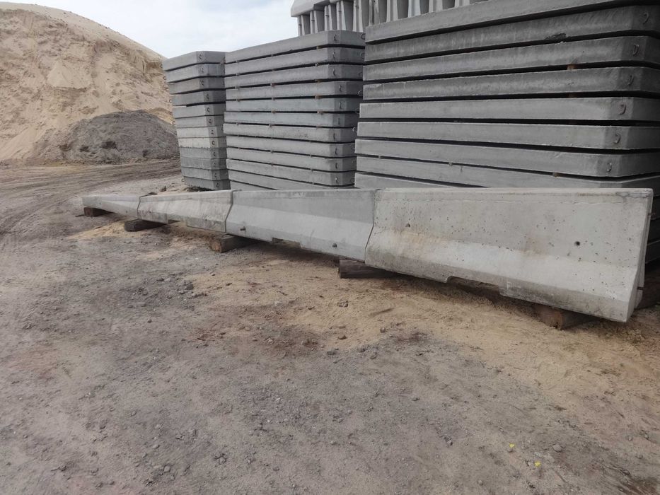 Skosy betonowe, zakończenie barier betonowych 4 szt