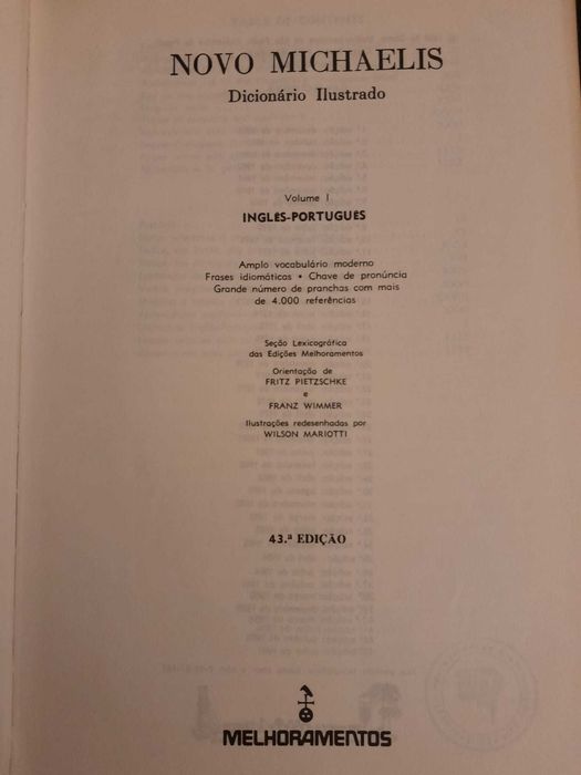 Novo Michaelis Inglês-Português, Português-Inglês Ilustrado