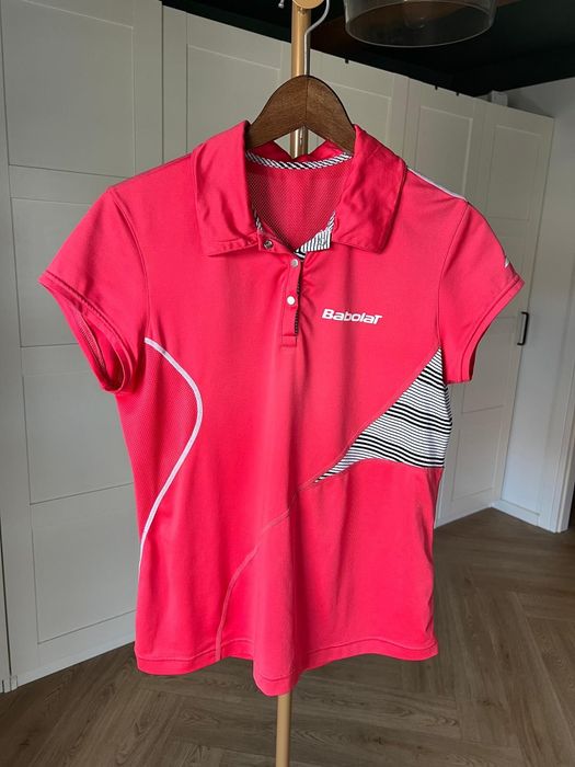 Różowa koszula sportowa do tenisa golfa rozmiar 38 M marki Babolat