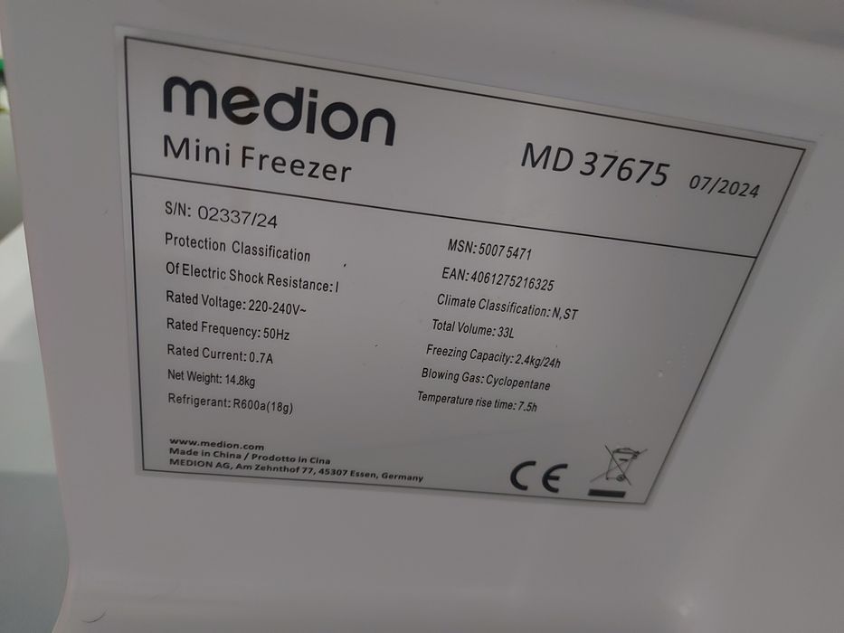 Zamrażarka Medion  MD37675