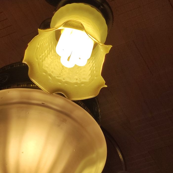 PRL vintage piękna lampa