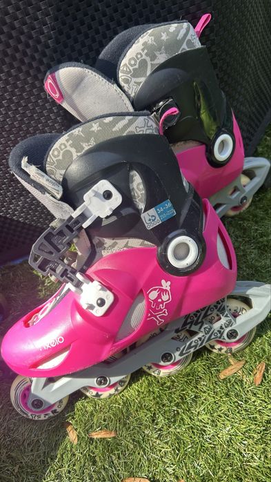 Patins em linha Oxelo + Capacete + Proteções