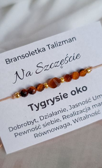 Bransoletka kamienie naturalne Tygrysie oko