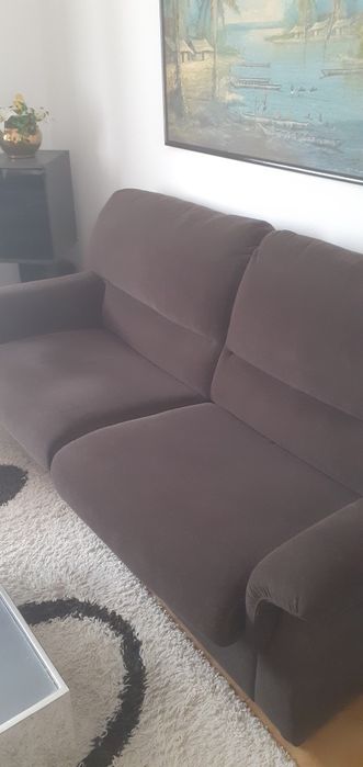Sofá cama + maple castanho