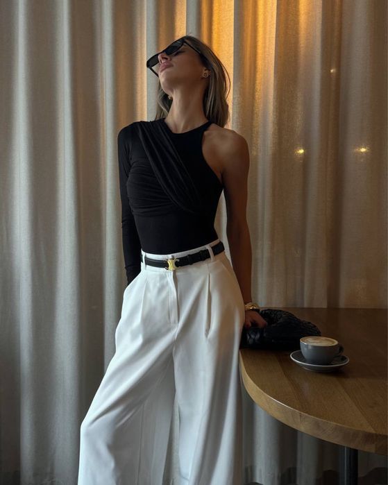 Боді на одне плече боді з хомутом боди женское боди