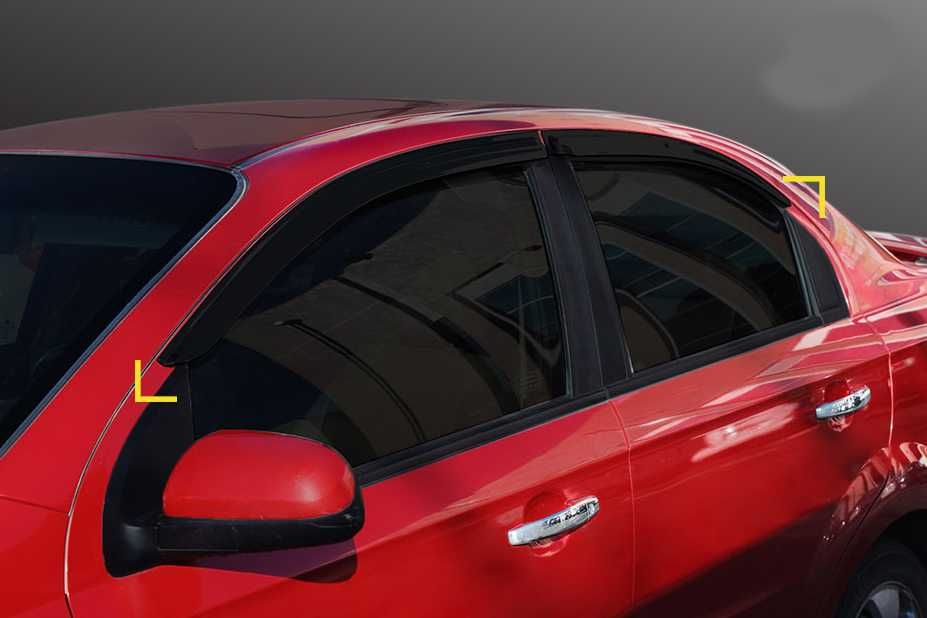 Вітровики Дефлектори на вікна Chevrolet Aveo T250 2006-2011 седан