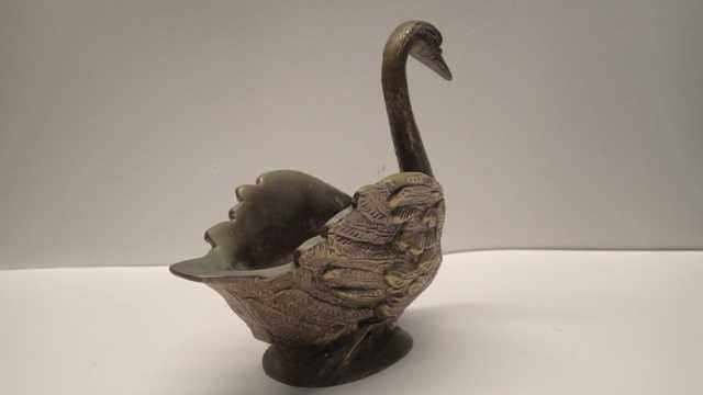 Estatueta de Cisne em Bronze