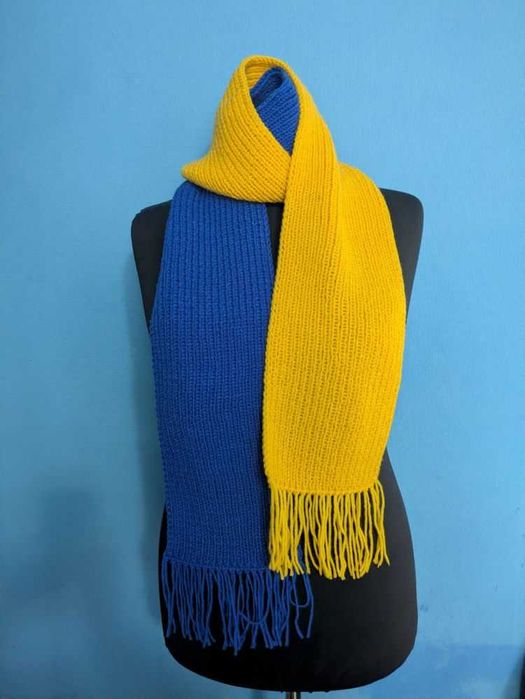 Шарф вязаний теплий ручної роботи handmade
